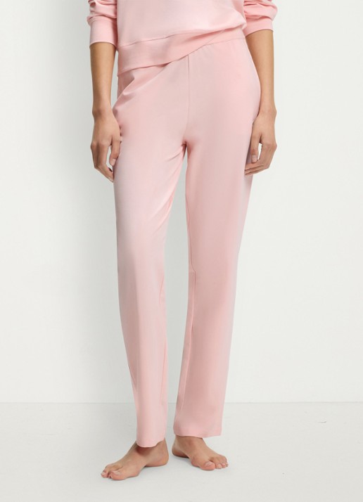 HUGO Mid waist wide fit lounge joggingbroek met logo