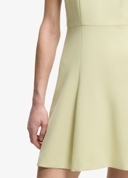 HUGO Mini A-lijn jurk met broche - detail 6 beige