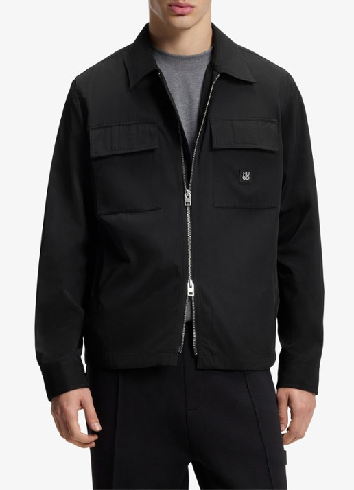 HUGO Oversized fit overhemd met logo