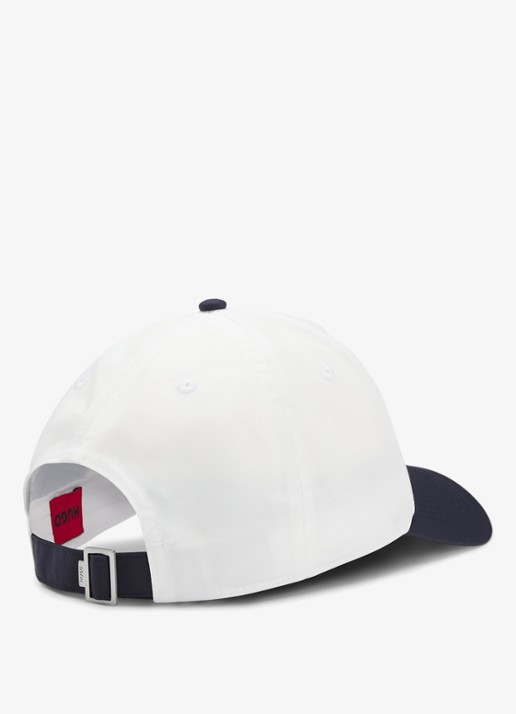 HUGO Pet met logoborduring - achterkant 3 creme