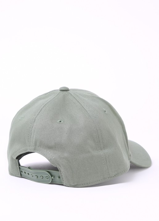 HUGO Pet van katoenen twill met logo - detail open green-343 / groen