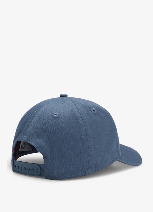 HUGO Pet van katoenen twill met logo - detail open blue-496 / blauw