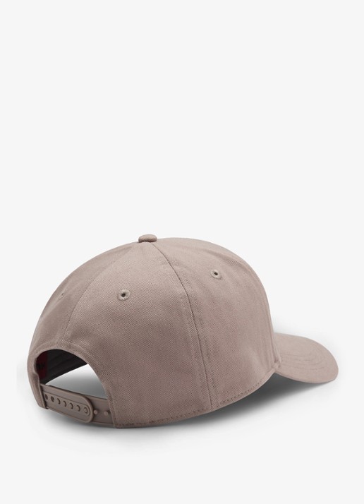 HUGO Pet van katoenen twill met logo - achterkant light/pastel brown-237 / bruin