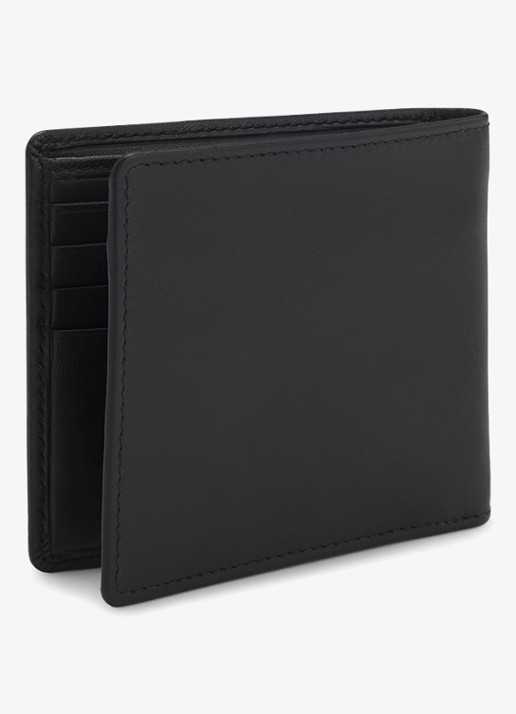 HUGO Portemonnee van geitenleer - detail 2 zwart