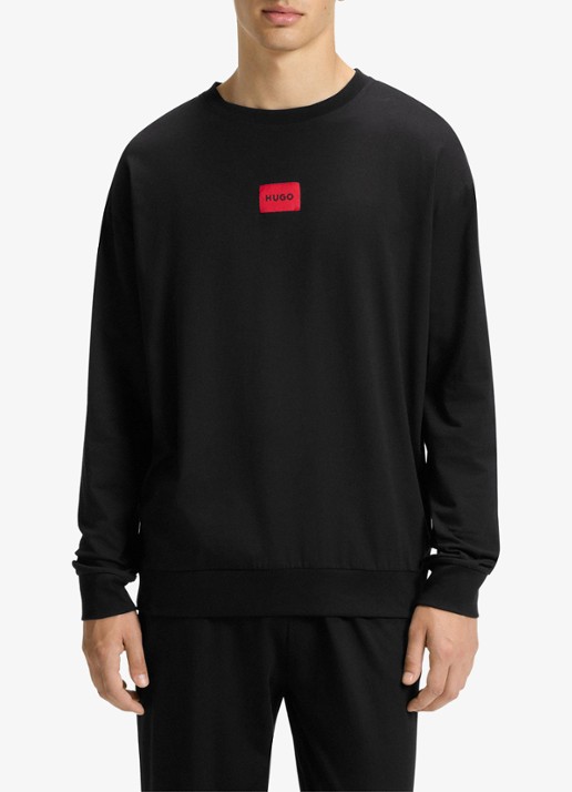 HUGO Pyjamaset met logo in giftset - voorkant 5 zwart