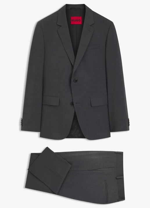 HUGO Regular fit 2-delig pak - detail 8 donkergrijs
