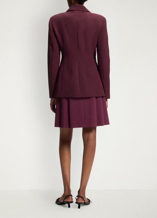 HUGO Regular-fit blazer van stretchmateriaal - achterkant aubergine
