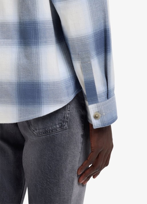 HUGO Regular fit overhemd met ruitdessin - detail 5 blauw