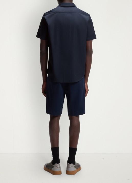 HUGO Regular fit overhemd van katoen - achterkant blauw
