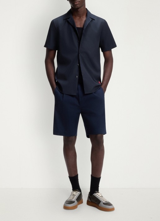 HUGO Regular fit overhemd van katoen - voorkant 5 blauw