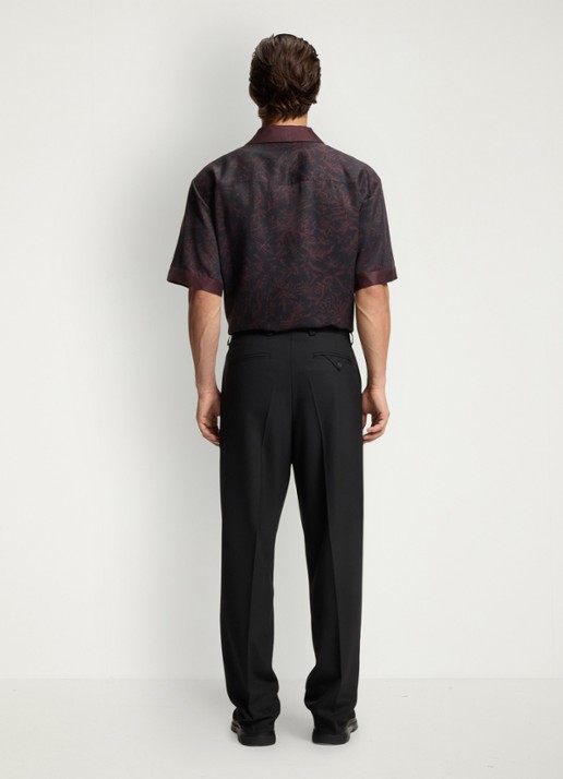 HUGO Regular fit pantalon met steekzakken - achterkant 6 zwart