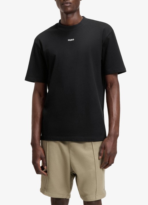 HUGO Relaxed-fit T-shirt van katoen met logoprint