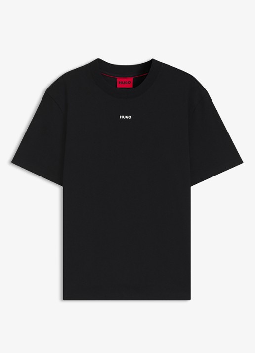 HUGO Relaxed-fit T-shirt van katoen met logoprint