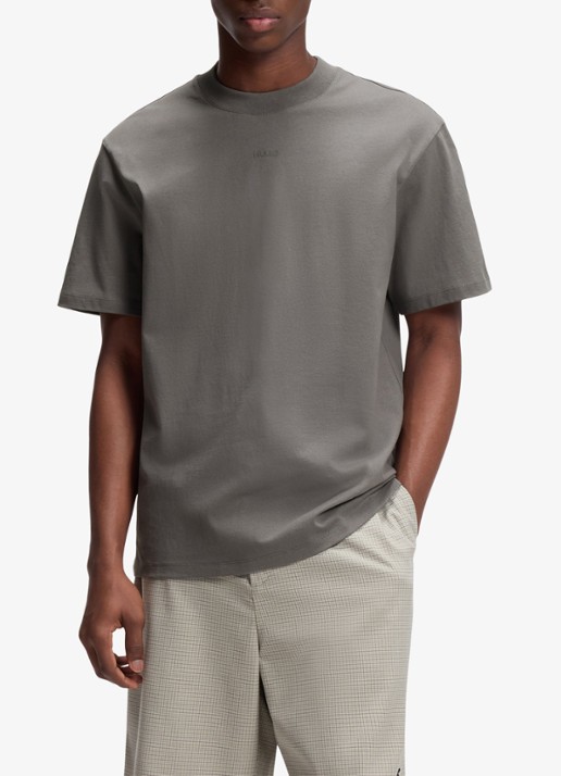 HUGO Relaxed-fit T-shirt van katoen met logoprint