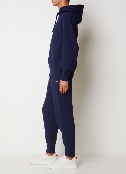 HUGO Relaxed-fit trainingspak met logoprints - voorkant 4 blauw