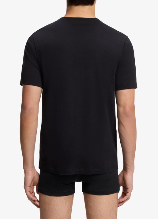 HUGO Set van drie katoenen T-shirts in meerdere kleuren met logoprint - achterkant 4 open miscellaneous-974 / rood