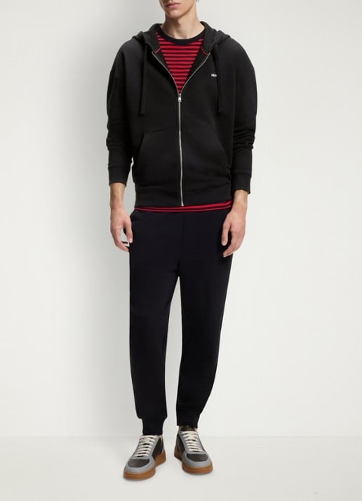 HUGO Set van vest en joggingbroek met logo 2-delig - voorkant 3 zwart