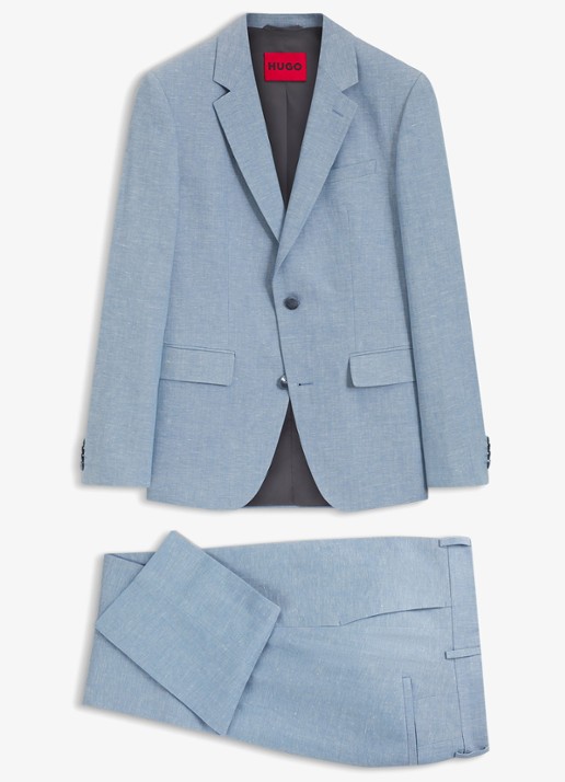 HUGO Slim fit 2-delig pak in katoenblend