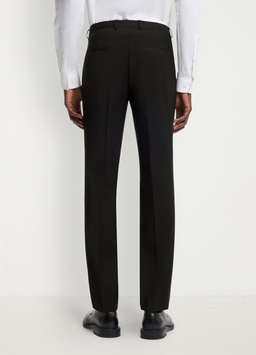 HUGO Slim-fit 2-delig pak in wolblend - detail 8 zwart