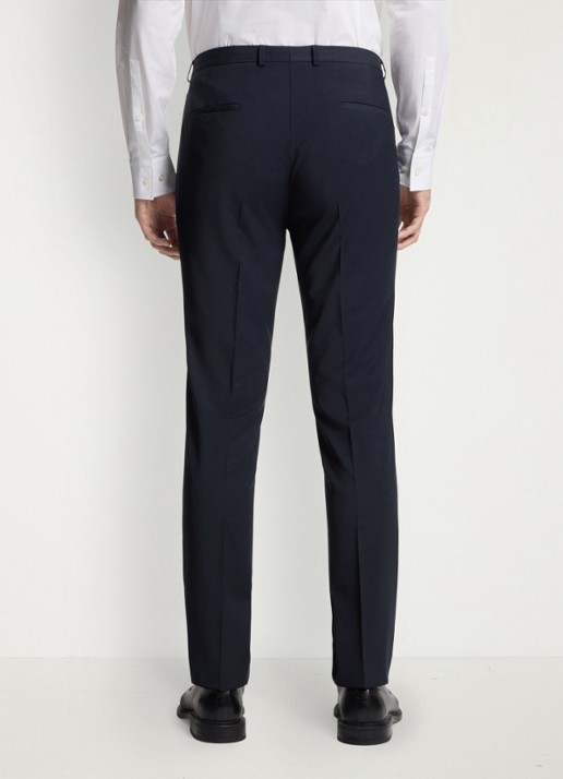 HUGO Slim-fit 2-delig pak in wolblend - detail 6 blauw