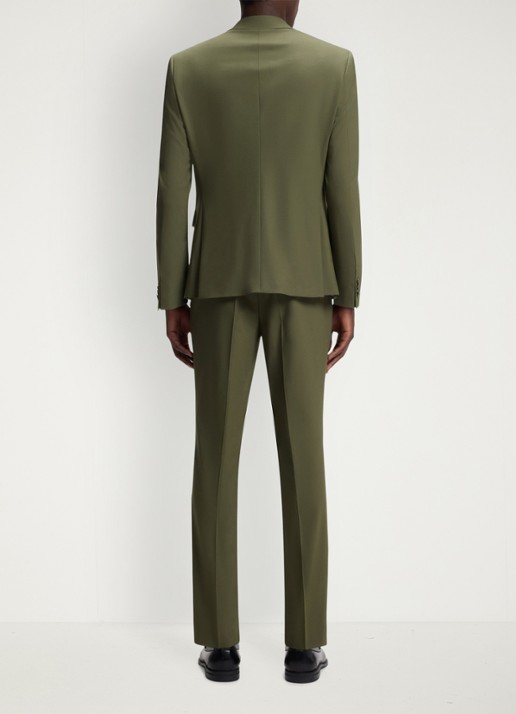 HUGO Slim fit 2-delig pak in wolblend - achterkant 8 open green-388 / groen