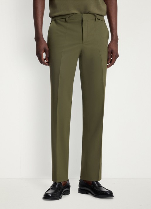 HUGO Slim fit 2-delig pak in wolblend - detail 6 open green-388 / groen
