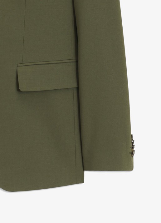 HUGO Slim fit 2-delig pak in wolblend - detail 7 open green-388 / groen