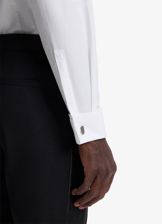 HUGO Slim fit overhemd van katoen - detail 3 wit
