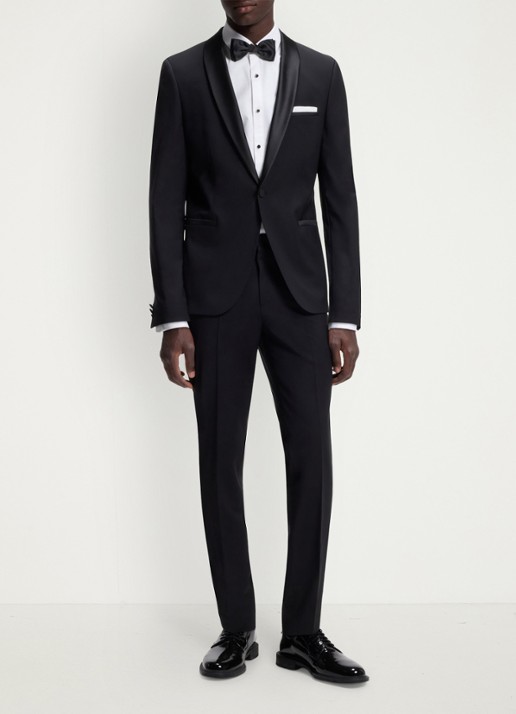 HUGO Slim fit overhemd van katoen - voorkant 6 wit