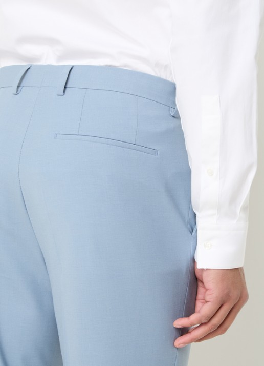 HUGO Slim-fit pak van een wolmix met hoogwaardige stretch - detail 6 blauwgrijs