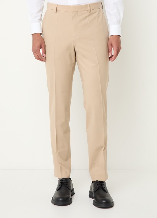 HUGO Slim-fit pak van een wolmix met hoogwaardige stretch - detail 7 beige