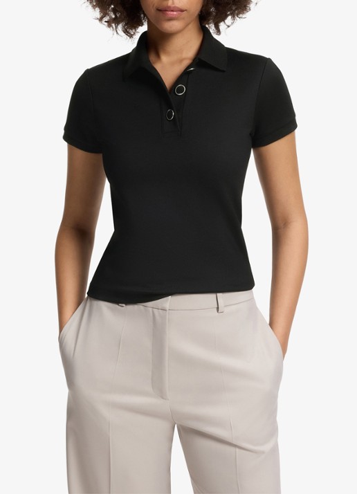HUGO Slim fit polo met logo