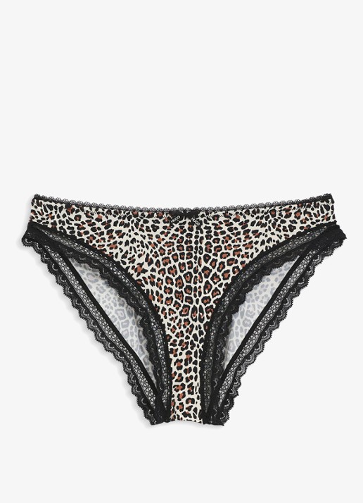 HUGO Slip met dierenprint - voorkant 4 multicolor