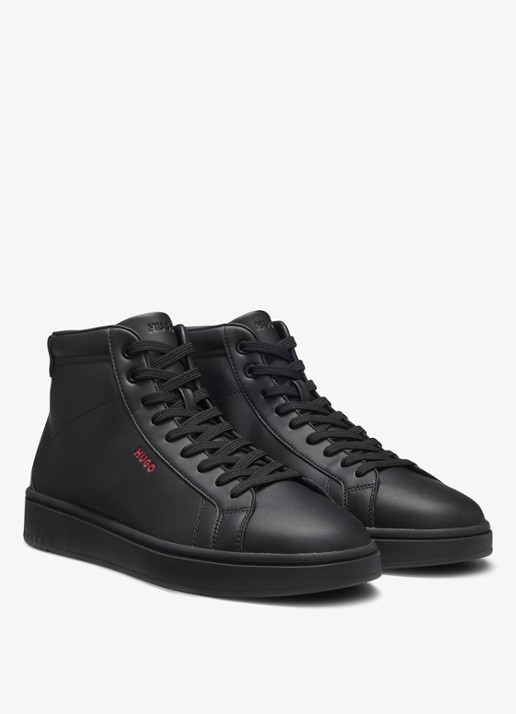 HUGO Sneaker met logo - voorkant 4 zwart