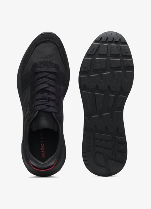 HUGO Sneaker met logo - detail 4 zwart