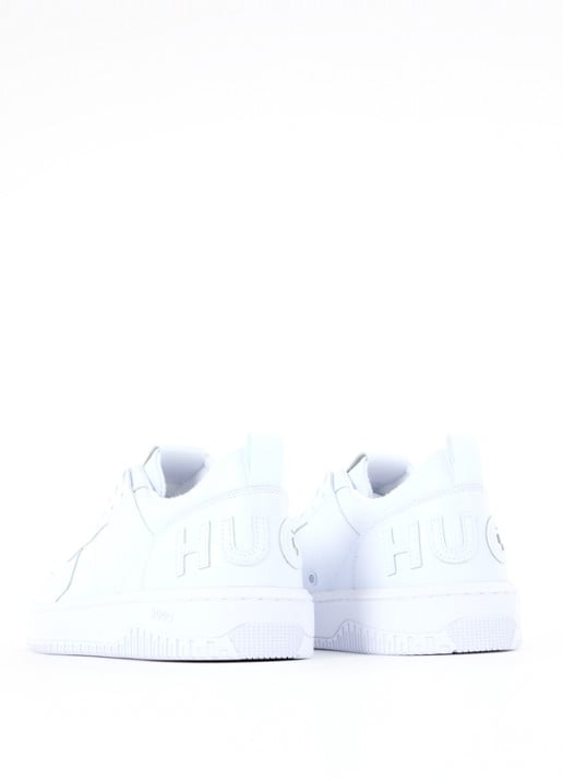 HUGO Sneaker met logo - achterkant 4 wit