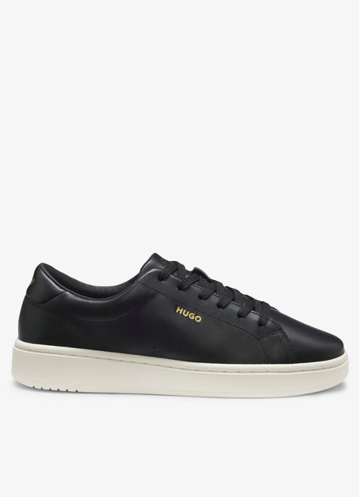 HUGO Sneaker van leer met logo