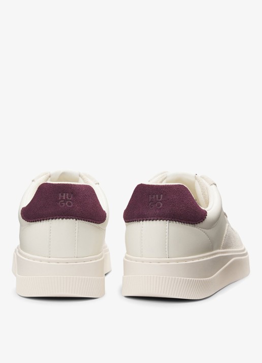 HUGO Sneakers met suède details   - detail 3 beige