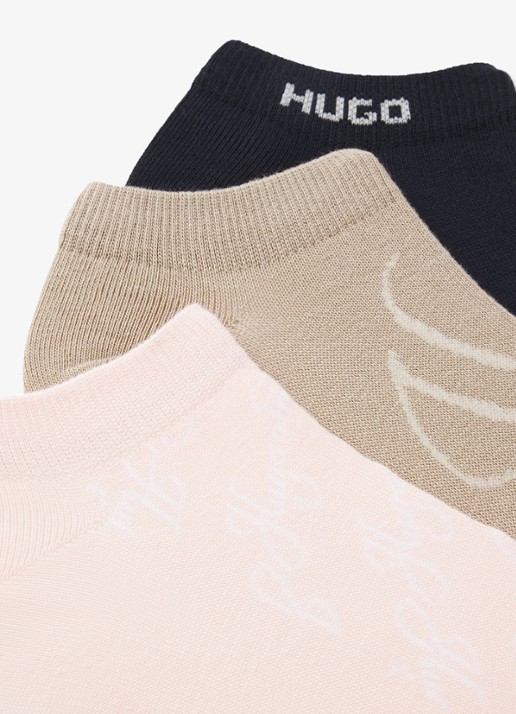 HUGO Sokken met logo 3-pack  - detail 2 multicolor