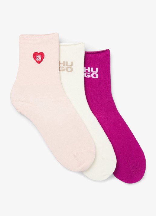 HUGO Sokken met logo in 3-pack