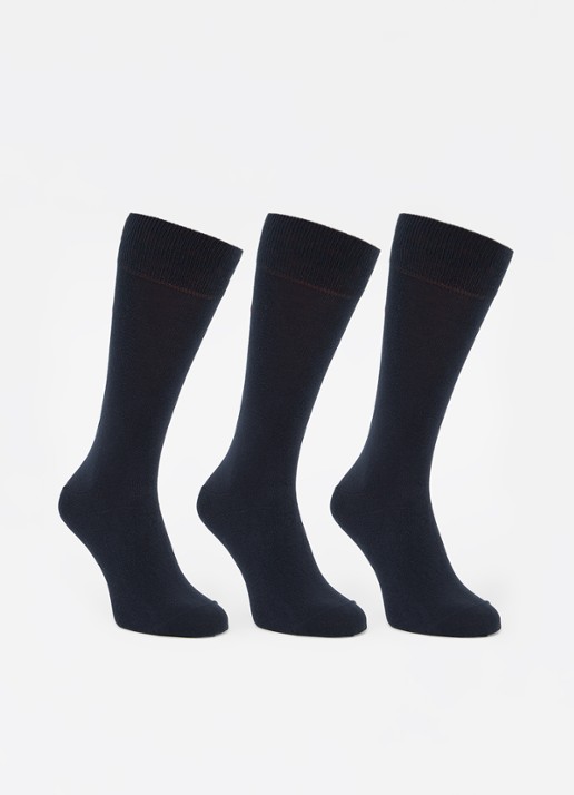 HUGO Sokken met logo in 3-pack - voorkant dark blue-401 / blauw
