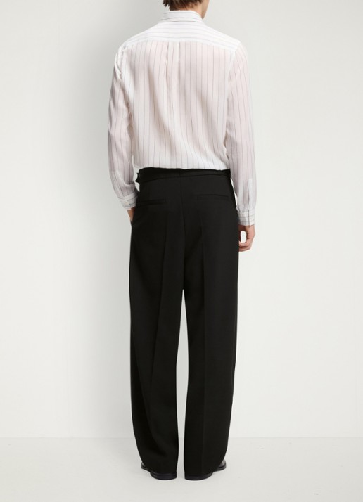 HUGO Straight fit pantalon met steekzakken - detail 2 black-001 / zwart