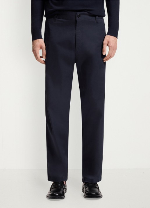 HUGO Straight leg chino in katoenblend