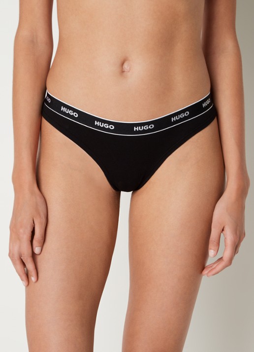 HUGO String met logoband in 3-pack