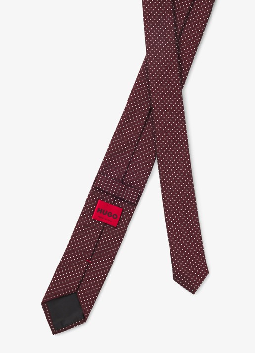 HUGO Stropdas - achterkant 3 dark pink-654 / roze