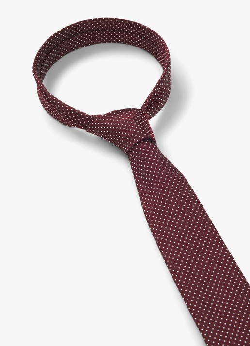 HUGO Stropdas - detail 2 dark pink-654 / roze