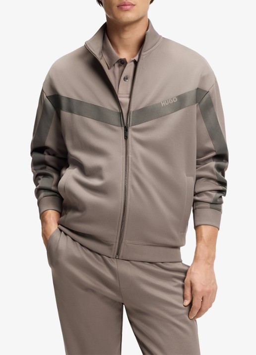 HUGO Sweatvest met logo