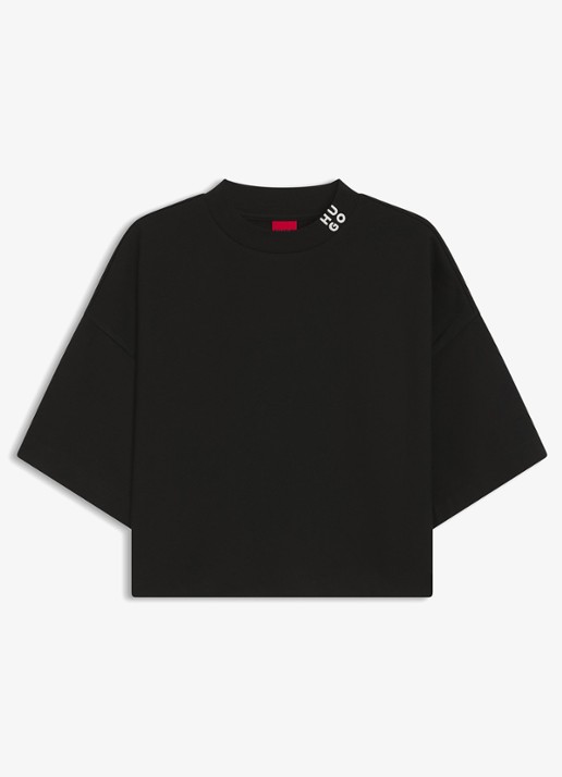 HUGO T-shirt met logo - voorkant zwart