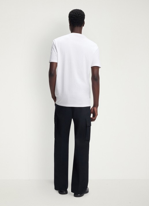 HUGO T-shirt met logoprint  - achterkant 3 wit