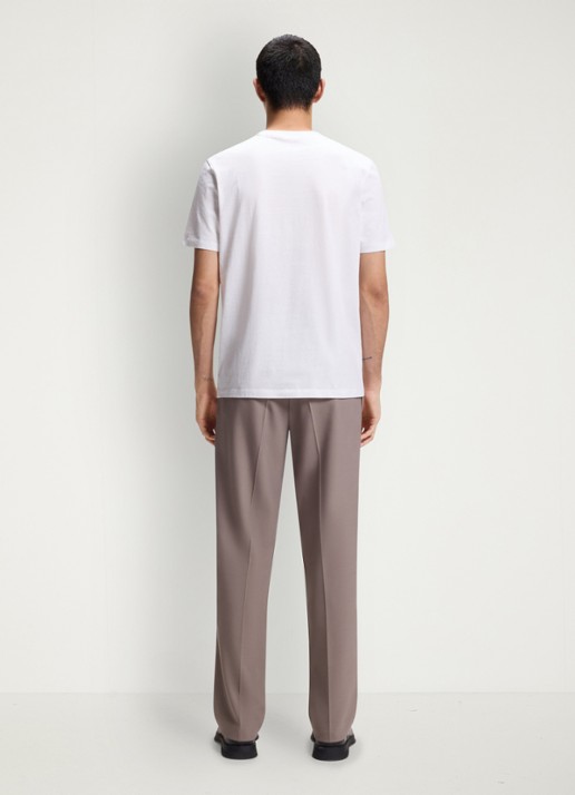 HUGO T-shirt met logoprint  - achterkant 3 wit